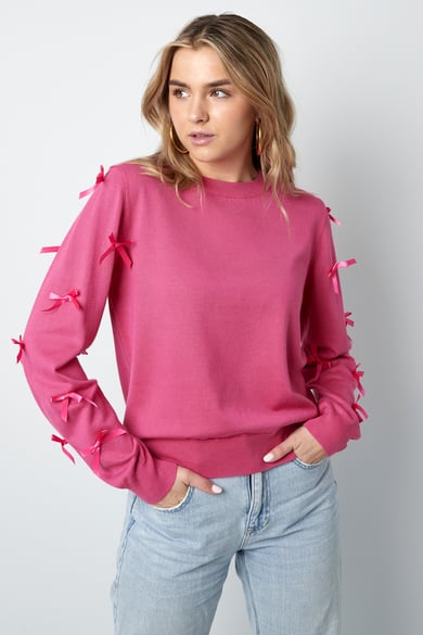 Bow Whisper Pullover - Fuchsie h5 Bild12